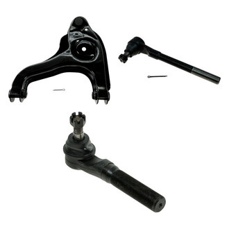 TRQ® - Front Driver Side Lower Control Arm with Ball Joint and Tie Rod End Kit