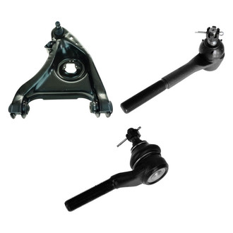 TRQ® - Front Driver Side Lower Control Arm with Ball Joint and Tie Rod End Kit