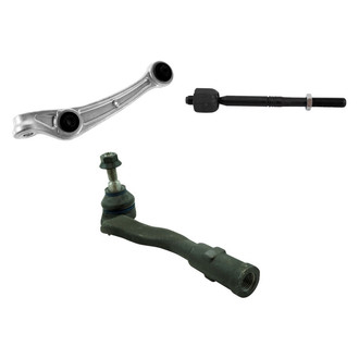 TRQ® - Front Driver Side Lower Control Arm and Tie Rod End Kit