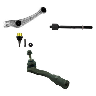 TRQ® - Front Driver Side Lower Control Arm and Tie Rod End Kit