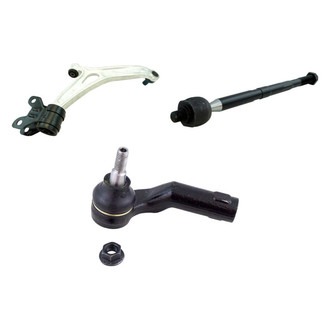 TRQ® - Front Driver Side Lower Control Arm with Ball Joint and Tie Rod End Kit