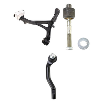 TRQ® - Front Driver Side Lower Control Arm and Tie Rod End Kit