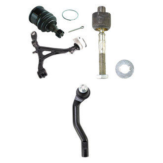 TRQ® - Front Driver Side Lower Control Arm and Tie Rod End Kit
