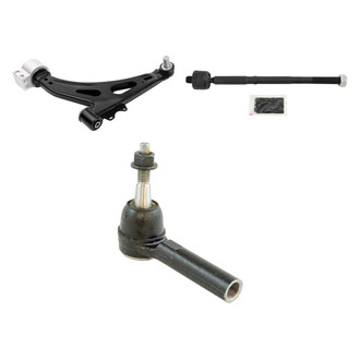 TRQ® - Front Driver Side Lower Control Arm with Ball Joint and Tie Rod End Kit