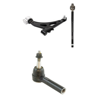 TRQ® - Front Driver Side Lower Control Arm with Ball Joint and Tie Rod End Kit