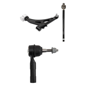 TRQ® - Front Driver Side Lower Control Arm with Ball Joint and Tie Rod End Kit