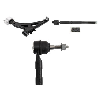 TRQ® - Front Driver Side Lower Control Arm with Ball Joint and Tie Rod End Kit