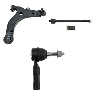 TRQ® - Front Driver Side Lower Control Arm with Ball Joint and Tie Rod End Kit