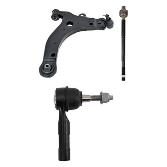 TRQ® - Front Driver Side Lower Control Arm with Ball Joint and Tie Rod End Kit