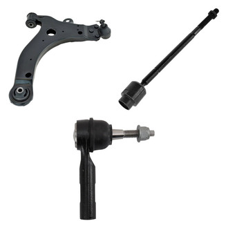 TRQ® - Front Driver Side Lower Control Arm with Ball Joint and Tie Rod End Kit
