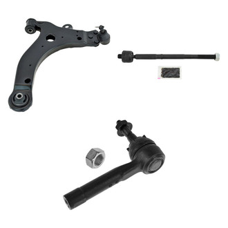 TRQ® - Front Driver Side Lower Control Arm with Ball Joint and Tie Rod End Kit