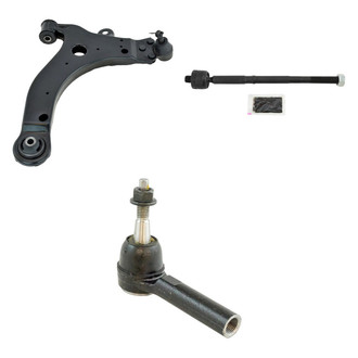 TRQ® - Front Driver Side Lower Control Arm with Ball Joint and Tie Rod End Kit