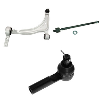 TRQ® - Front Driver Side Lower Control Arm with Ball Joint and Tie Rod End Kit