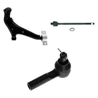 TRQ® - Front Driver Side Lower Control Arm with Ball Joint and Tie Rod End Kit