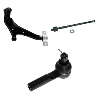 TRQ® - Front Driver Side Lower Control Arm with Ball Joint and Tie Rod End Kit