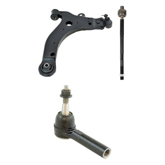 TRQ® - Front Driver Side Lower Control Arm with Ball Joint and Tie Rod End Kit