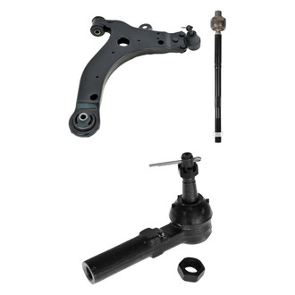 TRQ® - Front Driver Side Lower Control Arm with Ball Joint and Tie Rod End Kit