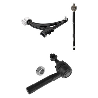 TRQ® - Front Driver Side Lower Control Arm with Ball Joint and Tie Rod End Kit