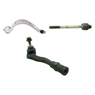 TRQ® - Front Driver Side Lower Control Arm with Ball Joint and Tie Rod End Kit
