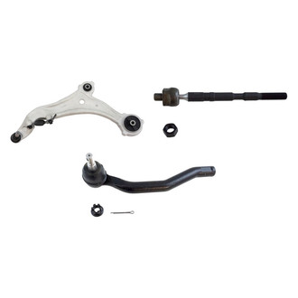 TRQ® - Front Driver Side Lower Control Arm with Ball Joint and Tie Rod End Kit