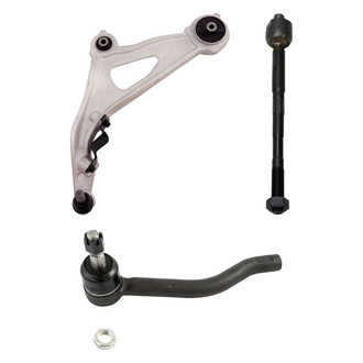 TRQ® - Front Driver Side Lower Control Arm with Ball Joint and Tie Rod End Kit