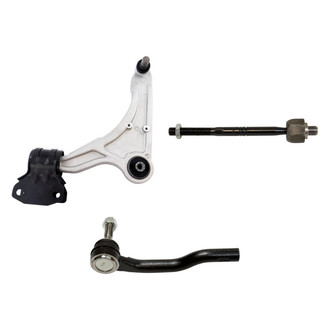 TRQ® - Front Driver Side Lower Control Arm with Ball Joint and Tie Rod End Kit