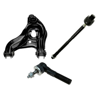 TRQ® - Front Driver Side Lower Control Arm with Ball Joint and Tie Rod End Kit
