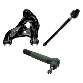 TRQ® - Front Driver Side Lower Control Arm with Ball Joint and Tie Rod End Kit