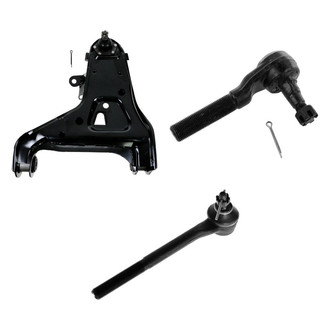 TRQ® - Front Driver Side Lower Control Arm with Ball Joint and Tie Rod End Kit
