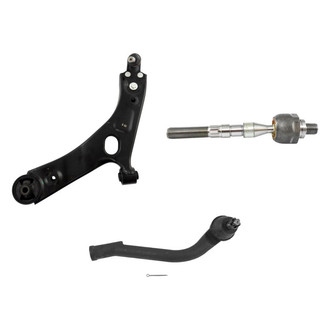 TRQ® - Front Driver Side Lower Control Arm with Ball Joint and Tie Rod End Kit