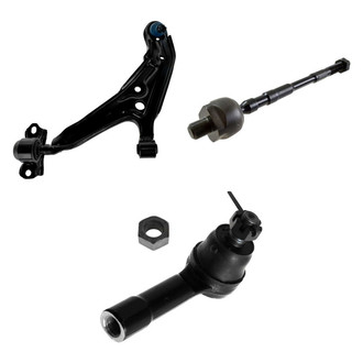 TRQ® - Front Driver Side Lower Control Arm with Ball Joint and Tie Rod End Kit
