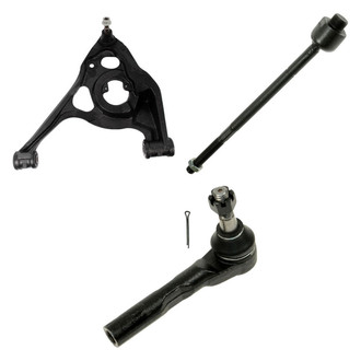 TRQ® - Front Driver Side Lower Control Arm with Ball Joint and Tie Rod End Kit