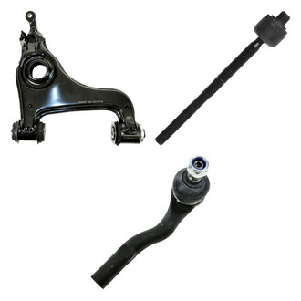 TRQ® - Front Driver Side Lower Control Arm and Tie Rod End Kit