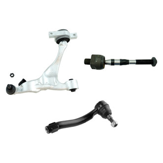 TRQ® - Front Driver Side Lower Control Arm with Ball Joint and Tie Rod End Kit