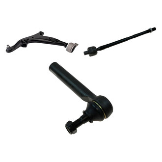 TRQ® - Front Driver Side Lower Control Arm with Ball Joint and Tie Rod End Kit