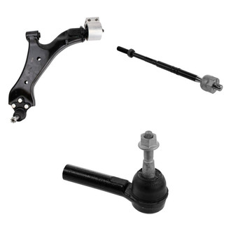 TRQ® - Front Driver Side Lower Control Arm with Ball Joint and Tie Rod End Kit