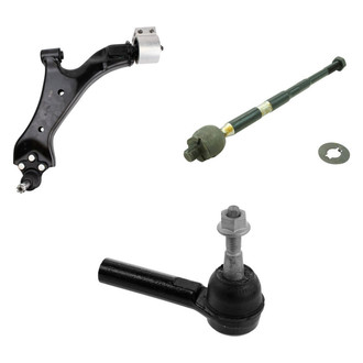 TRQ® - Front Driver Side Lower Control Arm with Ball Joint and Tie Rod End Kit