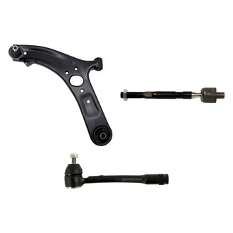 TRQ® - Front Driver Side Lower Control Arm with Ball Joint and Tie Rod End Kit