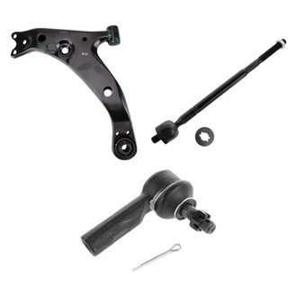 TRQ® - Front Driver Side Lower Control Arm and Tie Rod End Kit