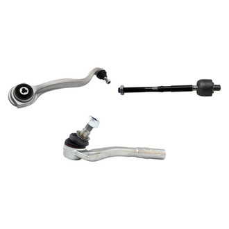 TRQ® - Front Driver Side Lower Control Arm with Ball Joint and Tie Rod End Kit