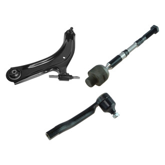 TRQ® - Front Driver Side Lower Control Arm with Ball Joint and Tie Rod End Kit