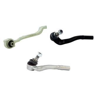 TRQ® - Front Driver Side Lower Control Arm with Ball Joint and Tie Rod End Kit