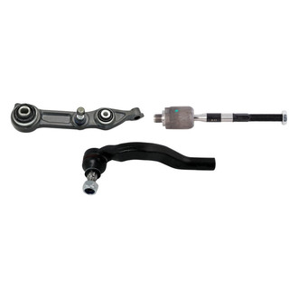 TRQ® - Front Driver Side Lower Control Arm and Tie Rod End Kit