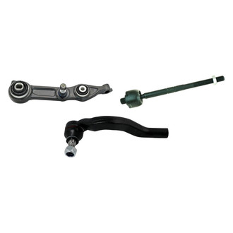TRQ® - Front Driver Side Lower Control Arm and Tie Rod End Kit