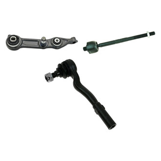 TRQ® - Front Driver Side Lower Control Arm and Tie Rod End Kit