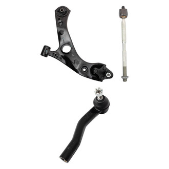 TRQ® - Front Driver Side Lower Control Arm with Ball Joint and Tie Rod End Kit