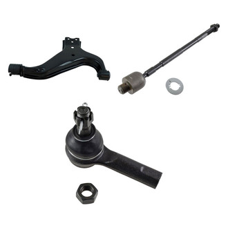 TRQ® - Front Driver Side Lower Control Arm and Tie Rod End Kit