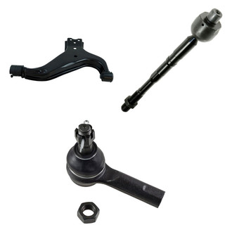 TRQ® - Front Driver Side Lower Control Arm and Tie Rod End Kit