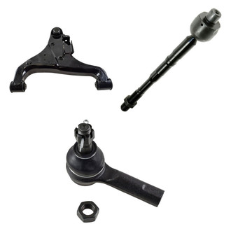 TRQ® - Front Driver Side Lower Control Arm with Ball Joint and Tie Rod End Kit
