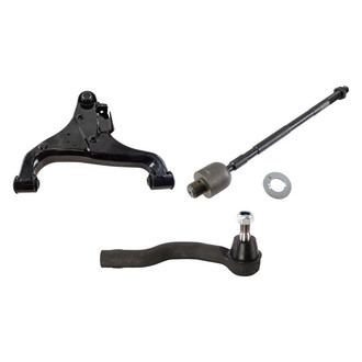 TRQ® - Front Driver Side Lower Control Arm with Ball Joint and Tie Rod End Kit